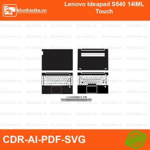 Lenovo Ideapad S540 14IML Touch File thiết kế Skin, Template Vector chuẩn cắt decal | KhoThiếtKế.vn