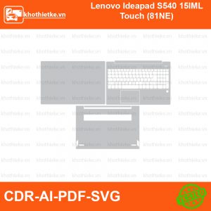 Lenovo Ideapad S540 15IML Touch (81NE) File thiết kế Skin, Template Vector chuẩn cắt decal | KhoThiếtKế.vn
