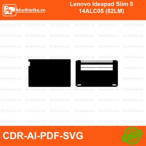 Lenovo Ideapad Slim 5 14ALC05 (82LM) File thiết kế Skin, Template Vector chuẩn cắt decal | KhoThiếtKế.vn