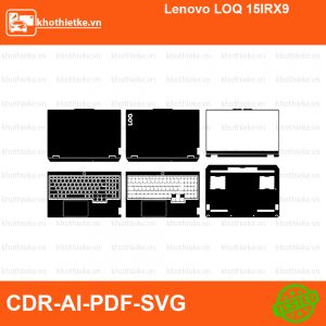 Lenovo LOQ 15IRX9 File thiết kế Skin, Template Vector chuẩn cắt decal | KhoThiếtKế.vn