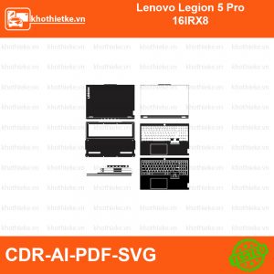 Lenovo Legion 5 Pro 16IRX8 File thiết kế Skin, Template Vector chuẩn cắt decal | KhoThiếtKế.vn