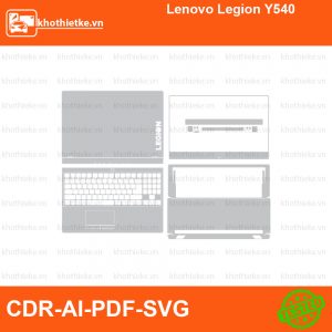 Lenovo Legion Y540 File thiết kế Skin, Template Vector chuẩn cắt decal | KhoThiếtKế.vn