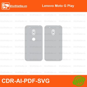 Lenovo Moto G Play File thiết kế Skin, Template Vector chuẩn cắt decal | KhoThiếtKế.vn