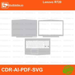 Lenovo R720 File thiết kế Skin, Template Vector chuẩn cắt decal | KhoThiếtKế.vn