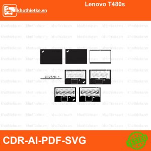 Lenovo T480s File thiết kế Skin, Template Vector chuẩn cắt decal | KhoThiếtKế.vn