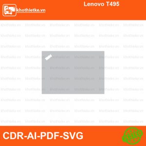 Lenovo T495 File thiết kế Skin, Template Vector chuẩn cắt decal | KhoThiếtKế.vn