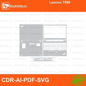 Lenovo T590 File thiết kế Skin, Template Vector chuẩn cắt decal | KhoThiếtKế.vn
