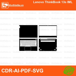 Lenovo ThinkBook 13s IML File thiết kế Skin, Template Vector chuẩn cắt decal | KhoThiếtKế.vn