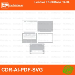 Lenovo ThinkBook 14 IIL File thiết kế Skin, Template Vector chuẩn cắt decal | KhoThiếtKế.vn
