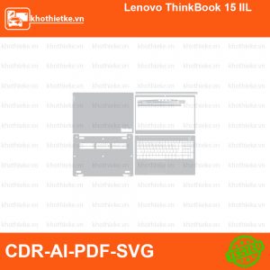 Lenovo ThinkBook 15 IIL File thiết kế Skin, Template Vector chuẩn cắt decal | KhoThiếtKế.vn