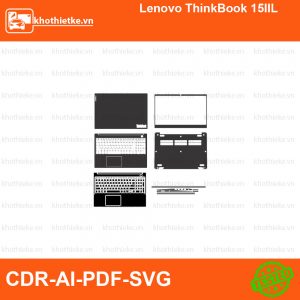 Lenovo ThinkBook 15IIL File thiết kế Skin, Template Vector chuẩn cắt decal | KhoThiếtKế.vn