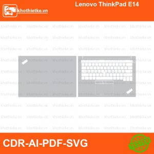 Lenovo ThinkPad E14 File thiết kế Skin, Template Vector chuẩn cắt decal | KhoThiếtKế.vn