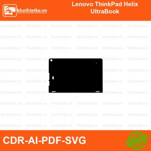 Lenovo ThinkPad Helix UltraBook File thiết kế Skin, Template Vector chuẩn cắt decal | KhoThiếtKế.vn