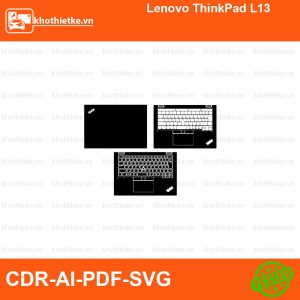 Lenovo ThinkPad L13 File thiết kế Skin, Template Vector chuẩn cắt decal | KhoThiếtKế.vn