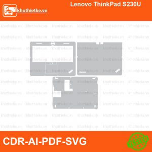 Lenovo ThinkPad S230U File thiết kế Skin, Template Vector chuẩn cắt decal | KhoThiếtKế.vn