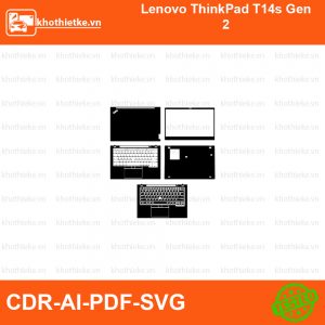 Lenovo ThinkPad T14s Gen 2 File thiết kế Skin, Template Vector chuẩn cắt decal | KhoThiếtKế.vn
