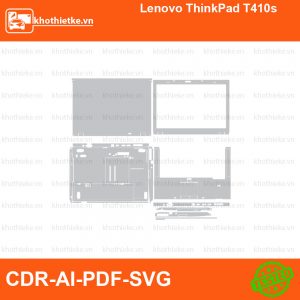 Lenovo ThinkPad T410s File thiết kế Skin, Template Vector chuẩn cắt decal | KhoThiếtKế.vn