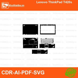 Lenovo ThinkPad T420s File thiết kế Skin, Template Vector chuẩn cắt decal | KhoThiếtKế.vn