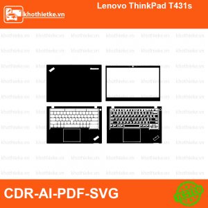 Lenovo ThinkPad T431s File thiết kế Skin, Template Vector chuẩn cắt decal | KhoThiếtKế.vn