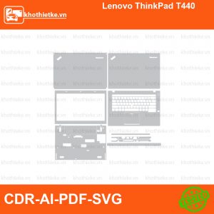 Lenovo ThinkPad T440 File thiết kế Skin, Template Vector chuẩn cắt decal | KhoThiếtKế.vn