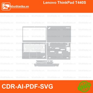 Lenovo ThinkPad T440S File thiết kế Skin, Template Vector chuẩn cắt decal | KhoThiếtKế.vn