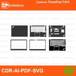 Lenovo ThinkPad T470 File thiết kế Skin, Template Vector chuẩn cắt decal | KhoThiếtKế.vn