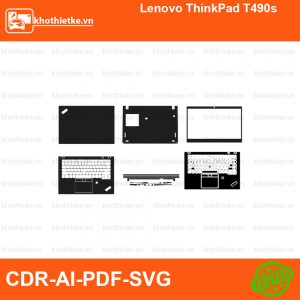 Lenovo ThinkPad T490s File thiết kế Skin, Template Vector chuẩn cắt decal | KhoThiếtKế.vn