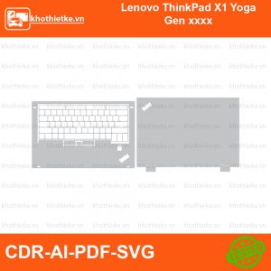 Lenovo ThinkPad X1 Yoga Gen xxxx File thiết kế Skin, Template Vector chuẩn cắt decal | KhoThiếtKế.vn