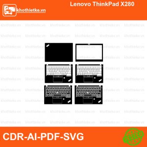 Lenovo ThinkPad X280 File thiết kế Skin, Template Vector chuẩn cắt decal | KhoThiếtKế.vn