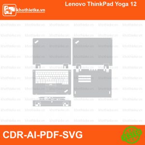Lenovo ThinkPad Yoga 12 File thiết kế Skin, Template Vector chuẩn cắt decal | KhoThiếtKế.vn