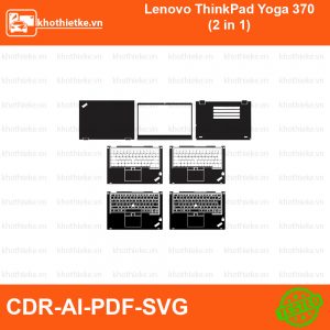 Lenovo ThinkPad Yoga 370 (2 in 1) File thiết kế Skin, Template Vector chuẩn cắt decal | KhoThiếtKế.vn