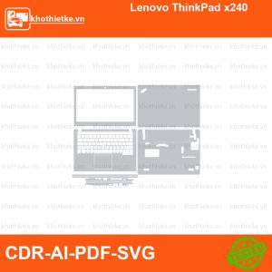 Lenovo ThinkPad x240 File thiết kế Skin, Template Vector chuẩn cắt decal | KhoThiếtKế.vn