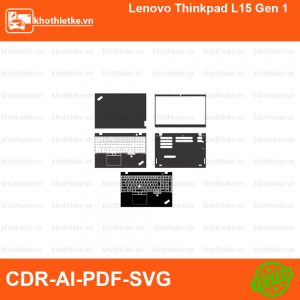 Lenovo Thinkpad L15 Gen 1 File thiết kế Skin, Template Vector chuẩn cắt decal | KhoThiếtKế.vn
