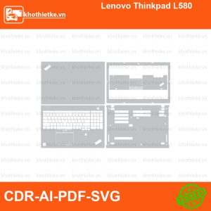 Lenovo Thinkpad L580 File thiết kế Skin, Template Vector chuẩn cắt decal | KhoThiếtKế.vn