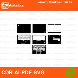 Lenovo Thinkpad T470s File thiết kế Skin, Template Vector chuẩn cắt decal | KhoThiếtKế.vn