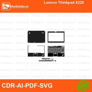 Lenovo Thinkpad X220 File thiết kế Skin, Template Vector chuẩn cắt decal | KhoThiếtKế.vn
