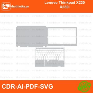 Lenovo Thinkpad X230 X230i File thiết kế Skin, Template Vector chuẩn cắt decal | KhoThiếtKế.vn
