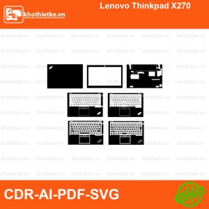 Lenovo Thinkpad X270 File thiết kế Skin, Template Vector chuẩn cắt decal | KhoThiếtKế.vn