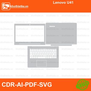 Lenovo U41 File thiết kế Skin, Template Vector chuẩn cắt decal | KhoThiếtKế.vn