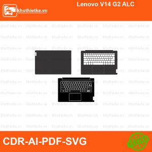 Lenovo V14 G2 ALC File thiết kế Skin, Template Vector chuẩn cắt decal | KhoThiếtKế.vn