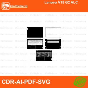 Lenovo V15 G2 ALC File thiết kế Skin, Template Vector chuẩn cắt decal | KhoThiếtKế.vn