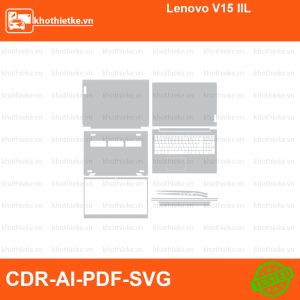 Lenovo V15 IIL File thiết kế Skin, Template Vector chuẩn cắt decal | KhoThiếtKế.vn