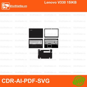 Lenovo V330 15IKB File thiết kế Skin, Template Vector chuẩn cắt decal | KhoThiếtKế.vn