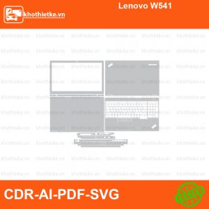 Lenovo W541 File thiết kế Skin, Template Vector chuẩn cắt decal | KhoThiếtKế.vn