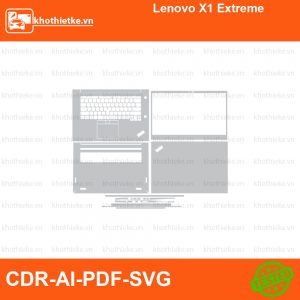 Lenovo X1 Extreme File thiết kế Skin, Template Vector chuẩn cắt decal | KhoThiếtKế.vn