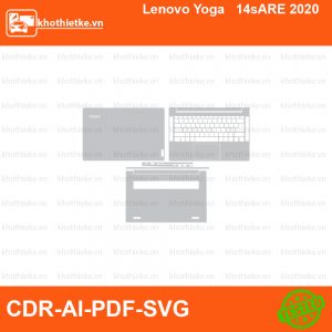 Lenovo Yoga 14sARE 2020 File thiết kế Skin, Template Vector chuẩn cắt decal | KhoThiếtKế.vn
