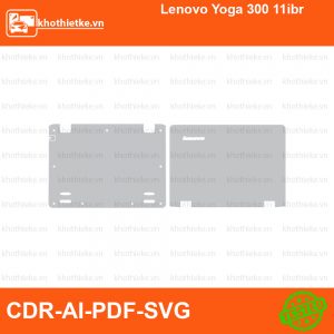Lenovo Yoga 300 11ibr File thiết kế Skin, Template Vector chuẩn cắt decal | KhoThiếtKế.vn