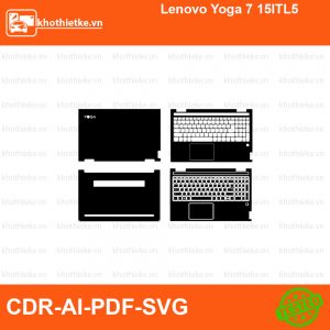 Lenovo Yoga 7 15ITL5 File thiết kế Skin, Template Vector chuẩn cắt decal | KhoThiếtKế.vn