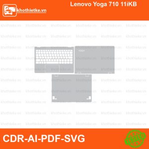 Lenovo Yoga 710 11iKB File thiết kế Skin, Template Vector chuẩn cắt decal | KhoThiếtKế.vn