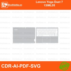 Lenovo Yoga Duet 7 13IML05 File thiết kế Skin, Template Vector chuẩn cắt decal | KhoThiếtKế.vn